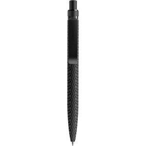 Prodir QS03 Soft Touch PRS Push Kugelschreiber , Prodir, schwarz/schwarz satiniert, Kunststoff/Metall, 14,10cm x 1,60cm (Länge x Breite)