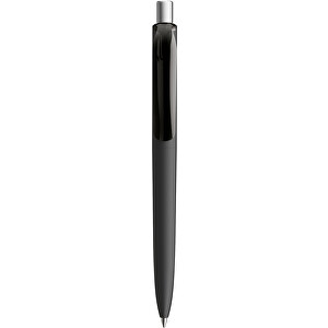 Prodir DS8 PRR Push Kugelschreiber , Prodir, schwarz/silber satiniert, Kunststoff/Metall, 14,10cm x 1,50cm (Länge x Breite)