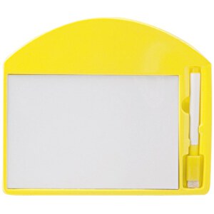 Tafel LEARNING , gelb, PVC, 19,80cm x 1,40cm x 17,00cm (Länge x Höhe x Breite)
