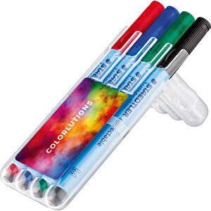 STAEDTLER Lumocolor Correctable, Box Mit 4 Stiften , Staedtler, transparent, Kunststoff, 15,10cm x 1,80cm x 5,10cm (Länge x Höhe x Breite)