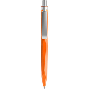 Prodir QS20 PMS Push Kugelschreiber , Prodir, orange/silber satiniert, Kunststoff/Metall, 14,10cm x 1,60cm (Länge x Breite)