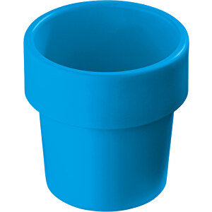 Heiss-aber-cool Kaffeebecher 240ml , blau, Bio PE, 9,00cm (Höhe)