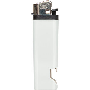 Flint Lighter , weiß, ABS, 8,10cm x 1,00cm x 2,40cm (Länge x Höhe x Breite)