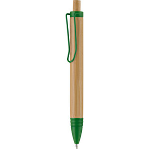 Kugelschreiber Woody , grün, Bambus, 14,20cm (Länge)