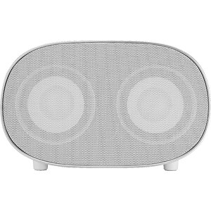 Bluetooth-Lautsprecher Mit Beleuchteten Bass-Membranen , weiss, ABS, 20,80cm x 12,50cm x 12,50cm (Länge x Höhe x Breite)