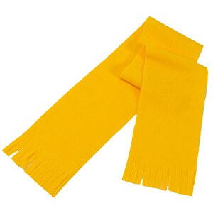 Schal ANUT , gelb, Polar Fleece 18 g/ m2, 91,00cm x 12,00cm (Länge x Breite)