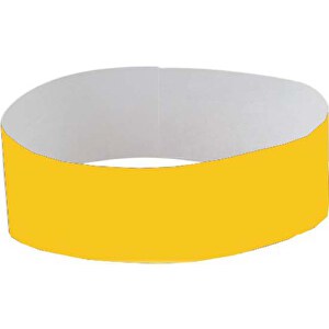 Armband EVENTS , gelb, Synthesefaser, 25,80cm x 2,70cm (Länge x Breite)