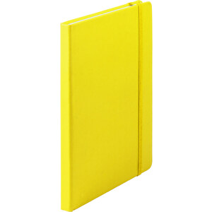 Notizblock Cilux , gelb, PU, 14,70cm x 1,50cm x 21,00cm (Länge x Höhe x Breite)
