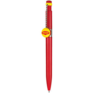 Kugelschreiber PIN PEN , Ritter-Pen, signalrot, ABS-Kunststoff, 14,50cm (Länge)