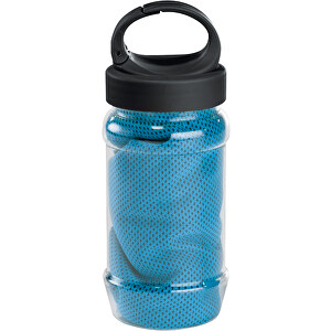 ARTX PLUS. Sporthandtuch Mit Flasche , hellblau, Handtuch: Polyamid und Polyester. Flasche: PP und PET, 