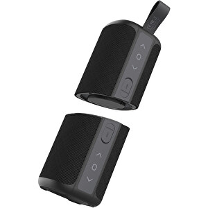 Prixton Aloha Bluetooth® Lautsprecher , schwarz, Kunststoff, 23,50cm x 8,50cm x 8,50cm (Länge x Höhe x Breite)