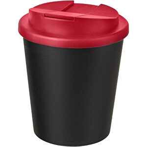 Americano® Espresso 250 Ml Isolierbecher Mit Auslaufsicherem Schraubverschluss , schwarz / rot, PP Kunststoff, 11,80cm (Höhe)