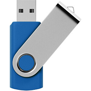 Rotate USB-Stick 2.0 1 GB , royalblau MB , 1 GB , Kunststoff, Aluminium MB , 5,80cm x 1,90cm x 1,00cm (Länge x Höhe x Breite)