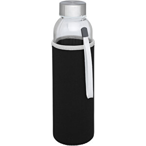 Bodhi 500 Ml Glas-Sportflasche , schwarz, Glas, Neopren, Edelstahl, 22,10cm (Höhe)