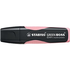 STABILO GREEN BOSS Pastel Leuchtmarkierer , pastell-rosa, recycelter Kunststoff, 10,50cm x 1,70cm x 2,70cm (Länge x Höhe x Breite)