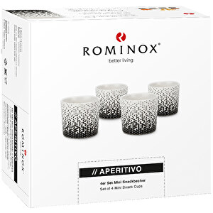 ROMINOX® 4er Set Mini Snackbecher // Aperitivo , Keramik, 6,50cm x 5,70cm x 6,50cm (Länge x Höhe x Breite)
