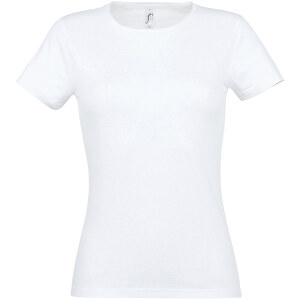 T-Shirt - Miss , Sol´s, weiß, Baumwolle, XXL, 66,00cm x 52,00cm (Länge x Breite)