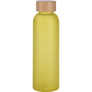 Glas-Flasche TAKE FROSTY , gelb, Borosilikatglas / Bambus / Silikon, 22,00cm (Höhe)