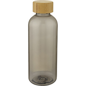 Ziggs 650 Ml Sportflasche Aus Recyceltem Kunststoff , Green Concept, charcoal transparent, Recycelter PET Kunststoff, Bambusholz, PP Kunststoff, 20,80cm (Höhe)