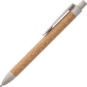 GOYA. Kugelschreiber Aus Kork Und Weizenstrohfaser , naturhell, Kork. PP, 