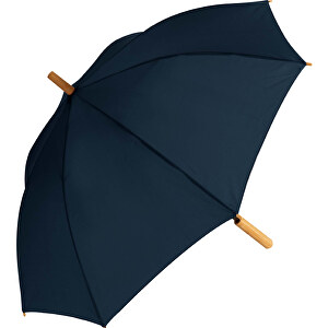 25” Regenschirm Aus R-PET-Material Mit Automatiköffnung , dunkelblau, R-PET & wood, 83,00cm x 5,00cm x 5,00cm (Länge x Höhe x Breite)