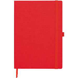 Notizbuch Office A5 +  Recycling , Brunnen, rot, Gewebe Leinen rot, 17,50cm x 1,40cm x 24,60cm (Länge x Höhe x Breite)