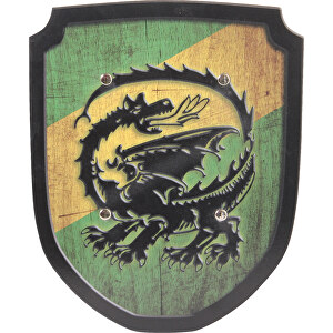 Sköld grön/gul drake