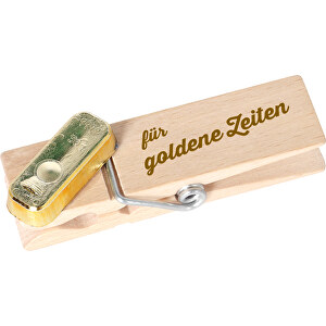 Geldklammer Für Goldene Zeiten , , 7,00cm x 2,50cm x 2,00cm (Länge x Höhe x Breite)
