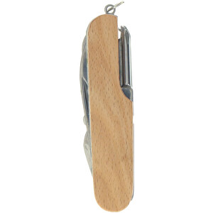 Taschenmesser 'Wood' , natur, Metall, 9,00cm x 2,00cm x 2,50cm (Länge x Höhe x Breite)