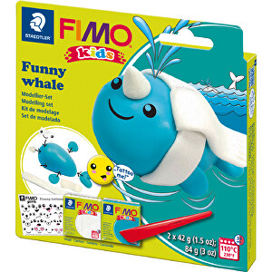 STAEDTLER FIMO Kids Modellierset 'funny Kits' , Staedtler, Plastilin, 14,00cm x 1,40cm x 14,00cm (Länge x Höhe x Breite)