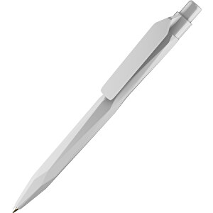 Prodir QS20 PMP-P Clip Flat Druckkugelschreiber , Prodir, grau, Kunststoff, 14,10cm x 1,60cm (Länge x Breite)