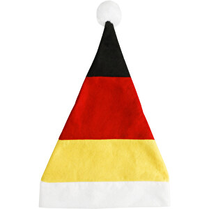 Weihnachtsmütze 'Deutschland' , Deutschland-Farben, Textil, 42,00cm x 30,00cm (Länge x Breite)