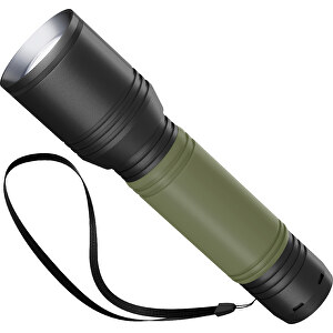 Taschenlampe REEVES MyFLASH 700 , Reeves, schwarz / olivegrün, Aluminium, Silikon, 130,00cm x 29,00cm x 38,00cm (Länge x Höhe x Breite)