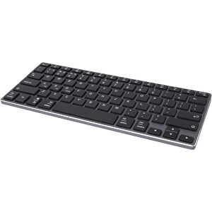 Hybrid Bluetooth Tastatur – QWERTY , schwarz, Aluminium, ABS Kunststoff, 28,20cm x 1,50cm x 11,60cm (Länge x Höhe x Breite)