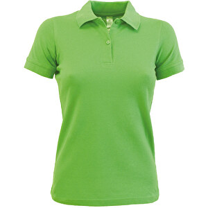 Safran Pure-Women Polo , B&C, real grün, 100 % Baumwolle, L, 