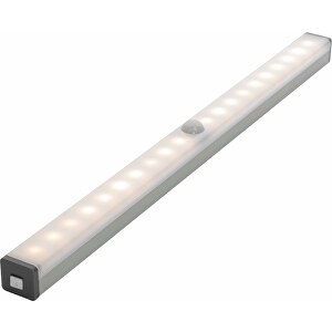 Wiederaufladbare LED Leiste Mit Bewegungssensor, Gross , silber, Aluminium, PC, 29,70cm x 1,70cm x 1,90cm (Länge x Höhe x Breite)
