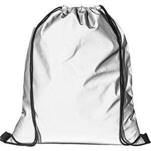 SYROS. Reflektierende Tasche Aus Polyester , satinsilber, Polyester, 1,00cm (Höhe)