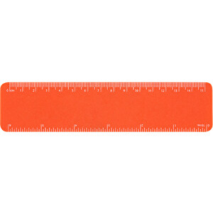 Recyclinglineal Flexi 15cm   - Recycelt , Green&Good, orange, recycelter Kunststoff, 16,20cm x 0,05cm x 3,80cm (Länge x Höhe x Breite)