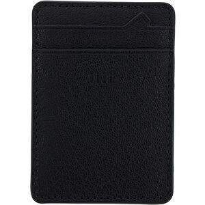 3198 | Xoopar Iné Mini Wallet Recycled Leather , schwarz, Recyceltes Leder, 6,70cm x 9,50cm x 0,40cm (Länge x Höhe x Breite)