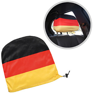 Kopfstützenüberzüge 'Nations' , Deutschland-Farben, Textil, 31,00cm x 28,00cm (Länge x Breite)