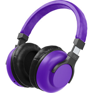 Bluetooth-ANC-Kopfhörer SilentHarmony Inkl. Individualisierung , violet / schwarz, Kunststoff, 20,00cm x 10,00cm x 17,00cm (Länge x Höhe x Breite)