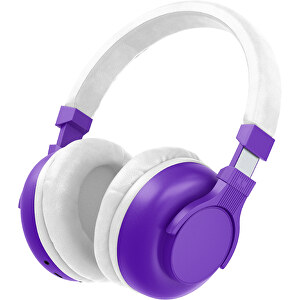 Bluetooth-ANC-Kopfhörer SilentHarmony Inkl. Individualisierung , violet / weiß, Kunststoff, 20,00cm x 10,00cm x 17,00cm (Länge x Höhe x Breite)