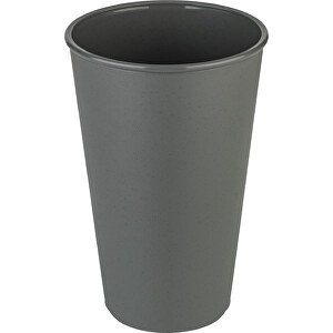 MOVE CUP 0,5 Becher 500ml , Koziol, nature ash grey, Organic Bio-Circular, 9,00cm x 16,20cm x 9,00cm (Länge x Höhe x Breite)