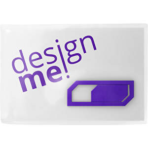Webcam-Cover SicherHide Mit Bedruckter Karte , violet, Kunststoff, 1,50cm x 3,90cm (Länge x Breite)