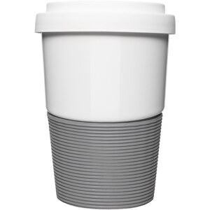 Mahlwerck Coffee2Go Wave Form 467 , Mahlwerck Porzellan, weiß, Porzellan/Kunststoff/Silikon, 13,00cm (Höhe)