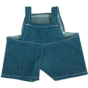 Jeans-Latzhose , dunkelblau, Polyester, 13,50cm x 1,00cm x 12,00cm (Länge x Höhe x Breite)