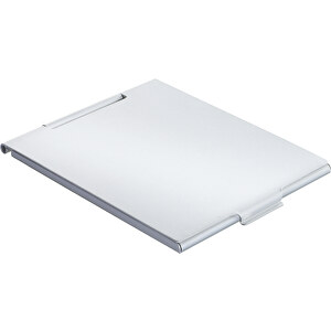 Taschenspiegel DONNA , silber, Aluminium / Glas, 6,00cm x 0,50cm x 7,00cm (Länge x Höhe x Breite)