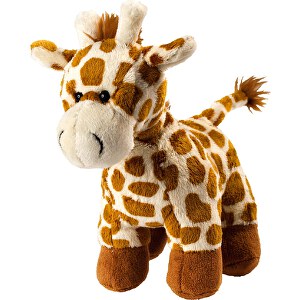 Giraffe Carla , hellbraun, Material: Polyester_x005F_x005F_x005F_x000D_, Füllung: Polyesterfasern, 21,00cm x 18,00cm x 13,50cm (Länge x Höhe x Breite)
