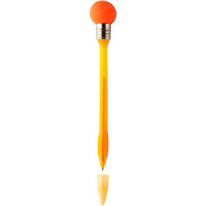 Kugelschreiber Aus Kunststoff Emma , orange, Plastik, Metall, AS, XL, 18,70cm (Höhe)