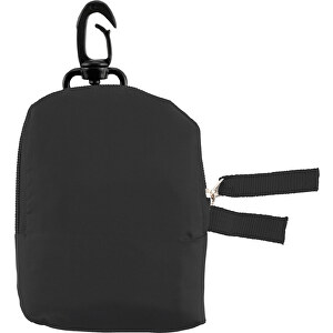 Einkaufstasche Pocket , schwarz, Polyester 190T, 46,00cm x 9,50cm x 28,00cm (Länge x Höhe x Breite)